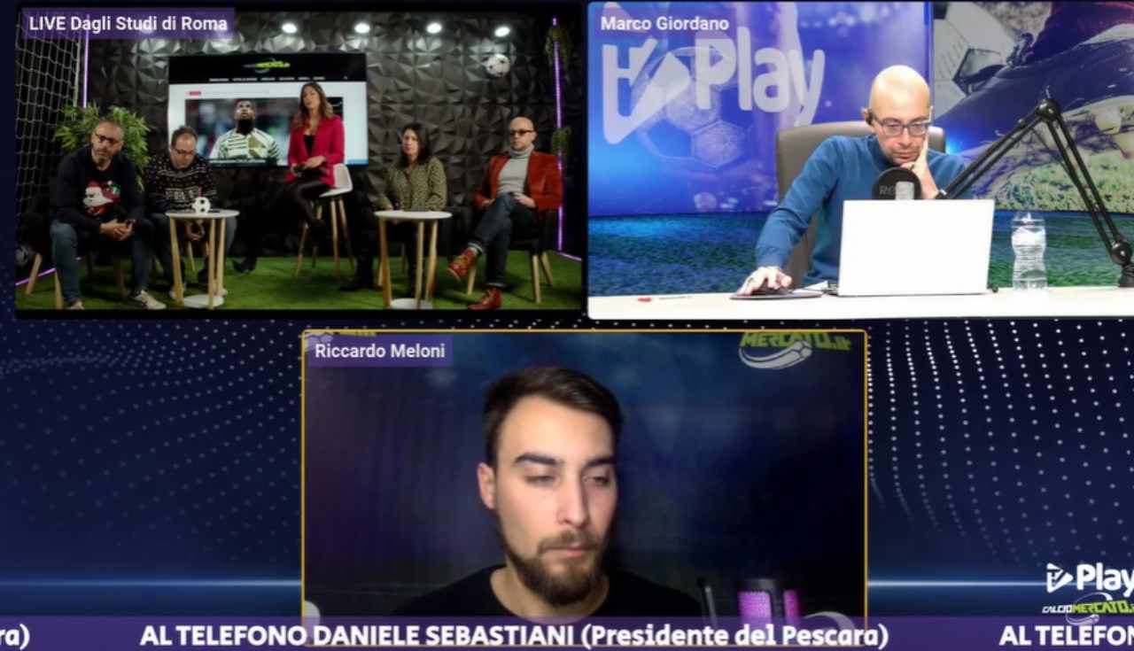 Sebastiani (pres. Pescara) a TV PLAY: "Sono problemi della Juventus, il tempo ci ha dato ragione"