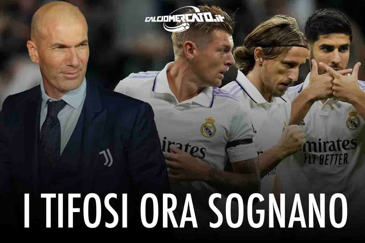 zidane benzema modric asensio kroos juventus calciomercato.it 20222112