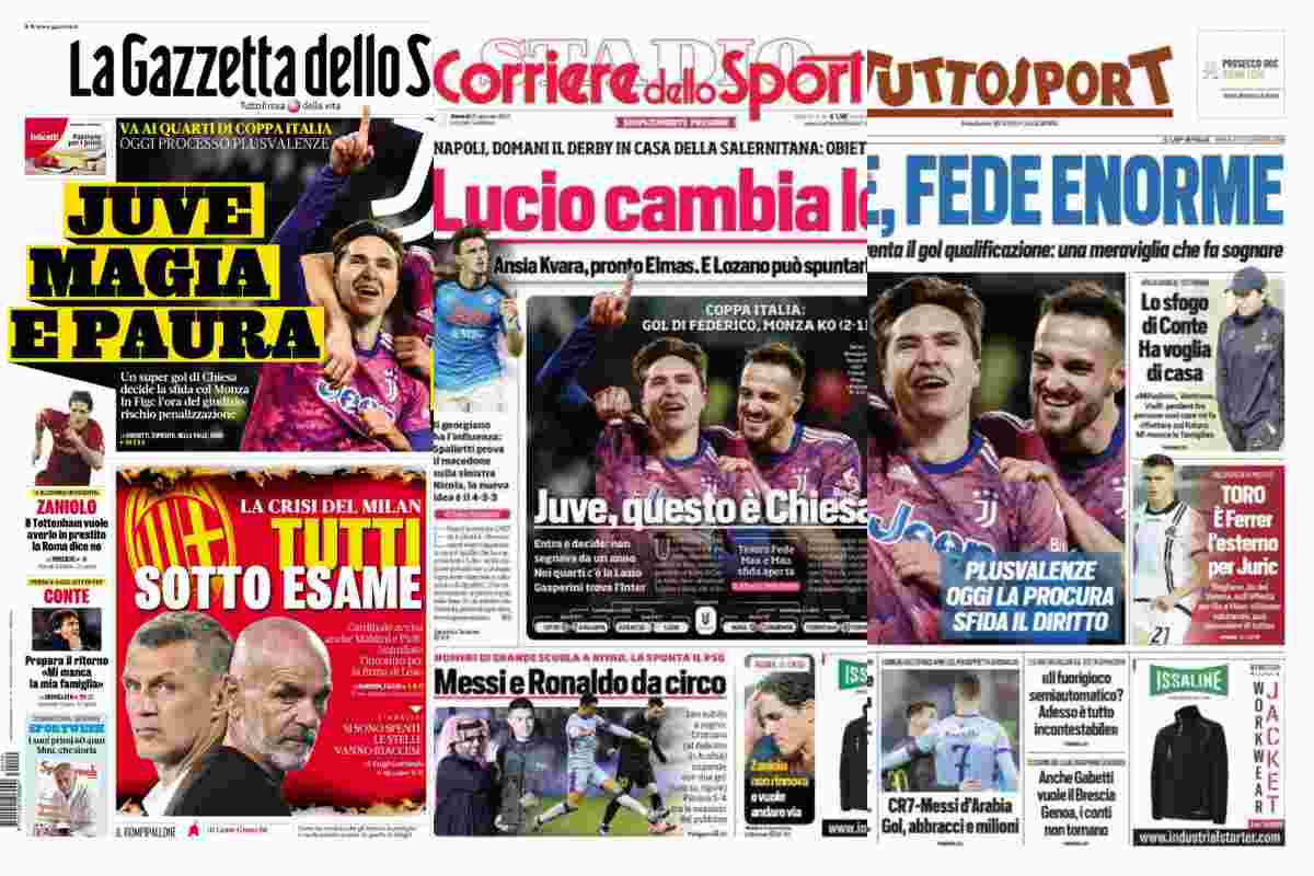 La rassegna stampa di venerdì 20 gennaio