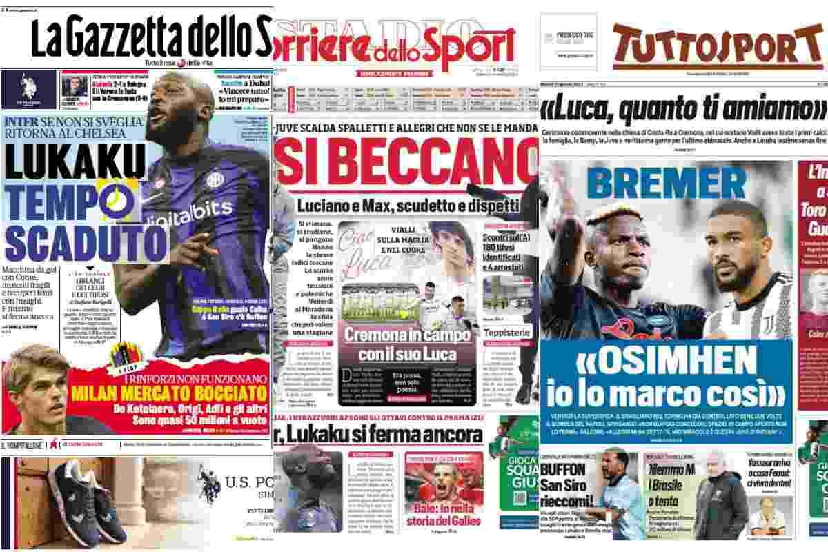 RASSEGNA STAMPA calciomercato.it 20231001