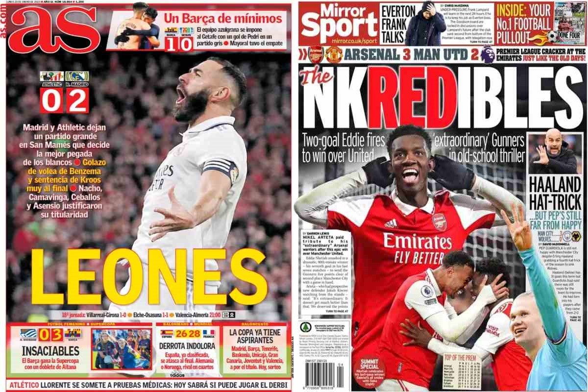 Rassegna stampa, le prime pagine dei quotidiani sportivi del 23 gennaio