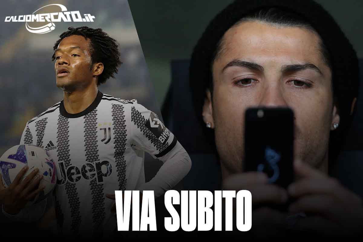 Calciomercato Juventus, Cuadrado da Ronaldo