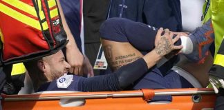 Infortunio Neymar, distorsione alla caviglia