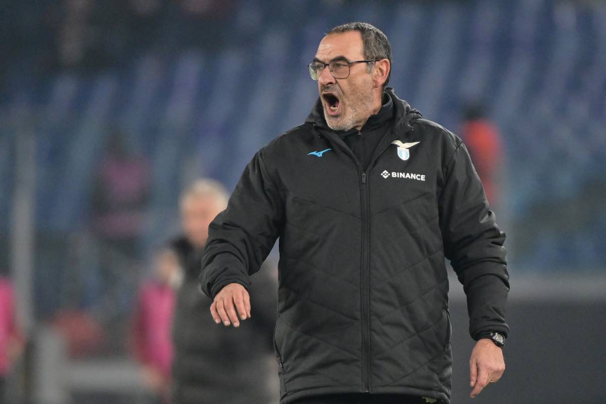Sarri contro l'arbitro dopo Lazio-Cluj