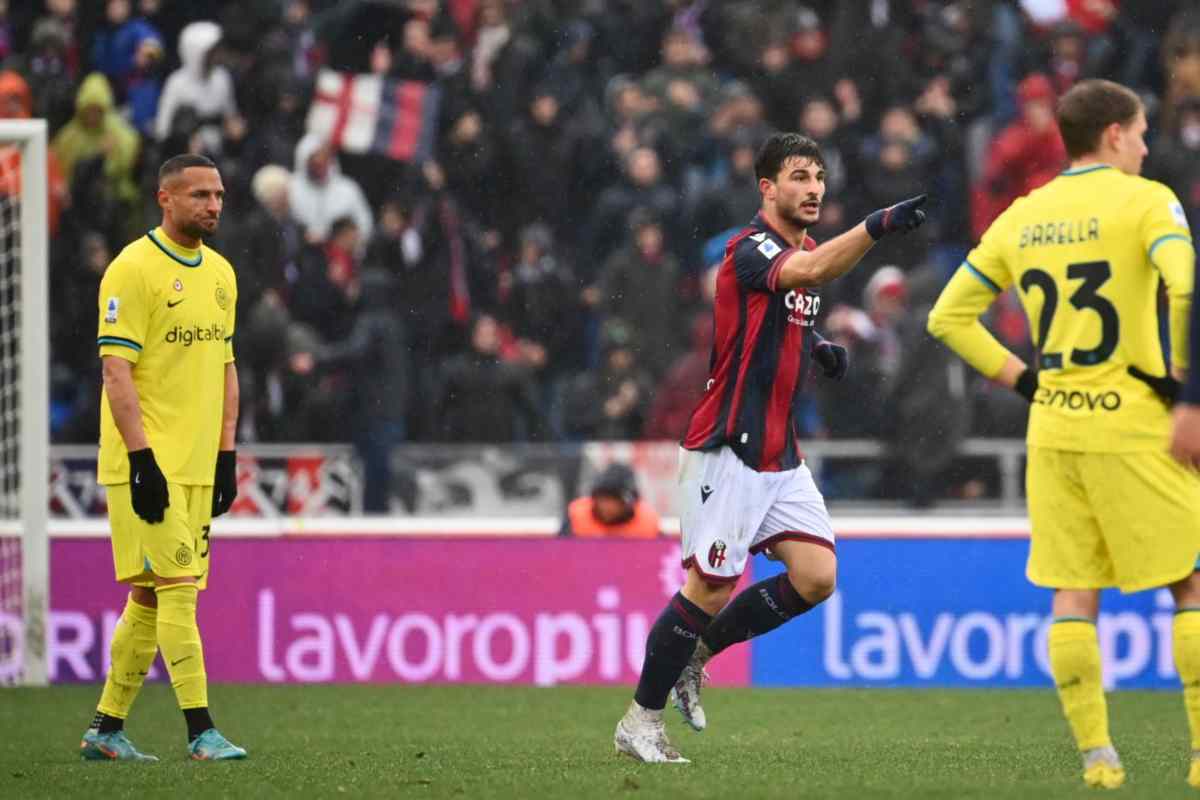 Pagelle e tabellino Bologna-Inter
