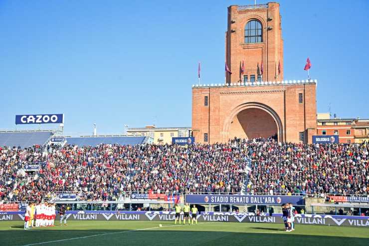 Bologna-Inter, pioggia sul Dall'Ara: la situazione