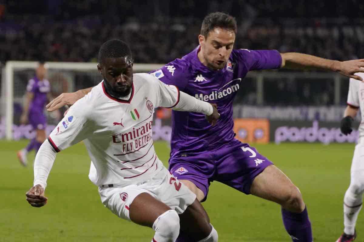 Fiorentina-Milan, social contro Rebic e Tomori