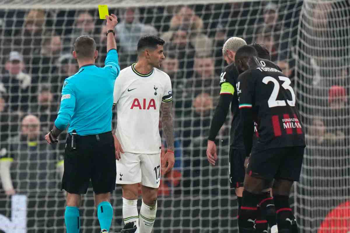 Tottenham-Milan, il danno oltre la beffa: entrataccia ed espulsione!