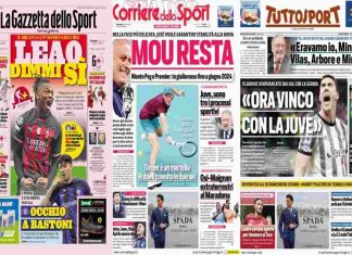 Rassegna stampa, le prime pagine dei quotidiani sportivi del 29 marzo