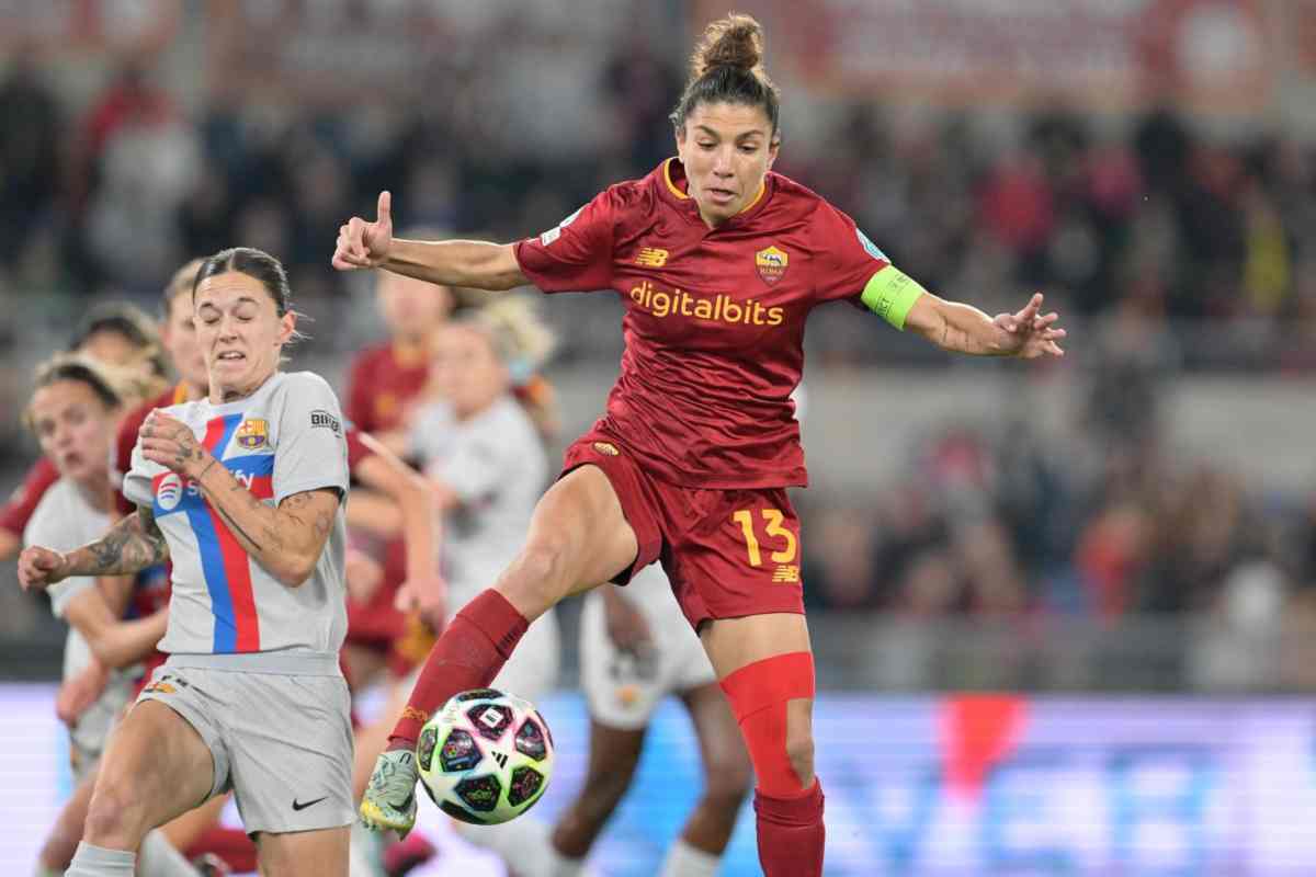 Champions League femminile, Roma-Barcellona 0-1 ma che festa all'Olimpico