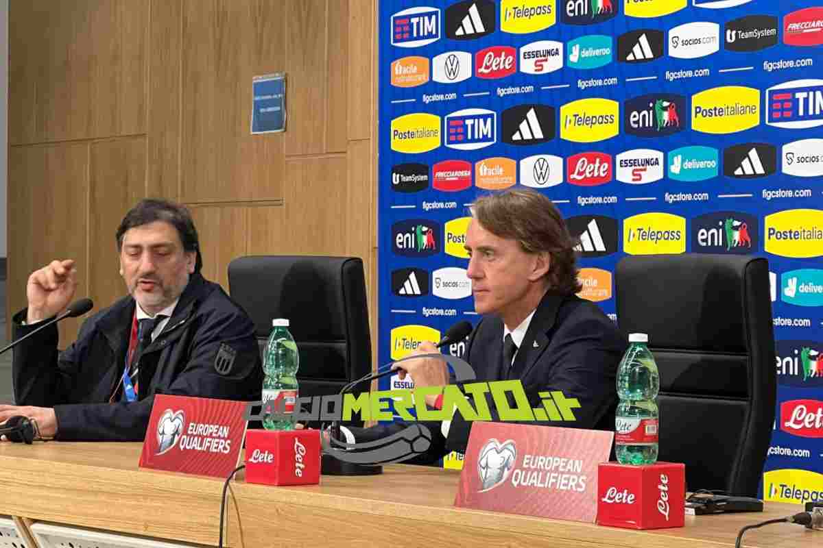 Roberto Mancini in conferenza stampa