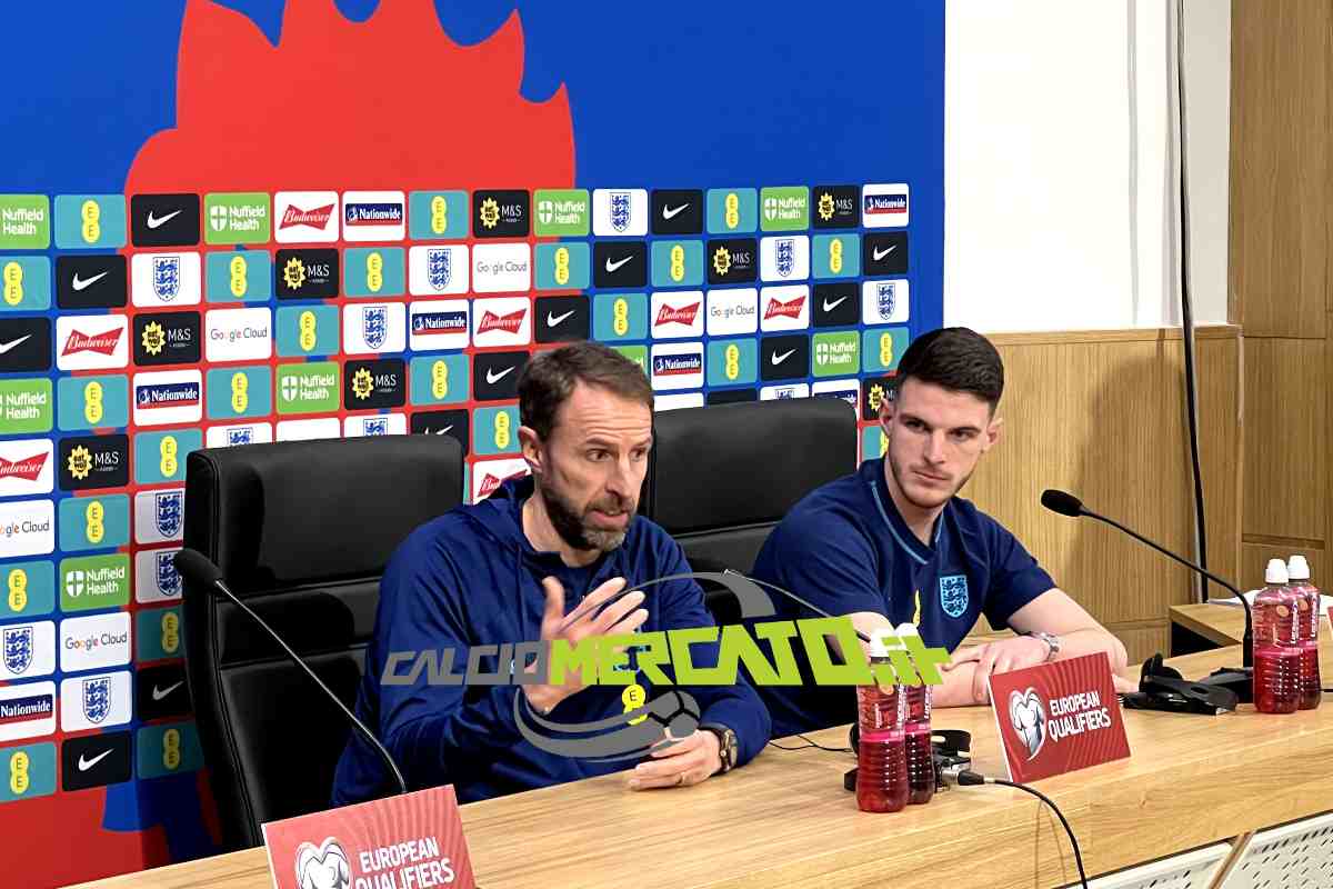 Southgate e Rice in conferenza stampa prima di Italia-Inghilterra