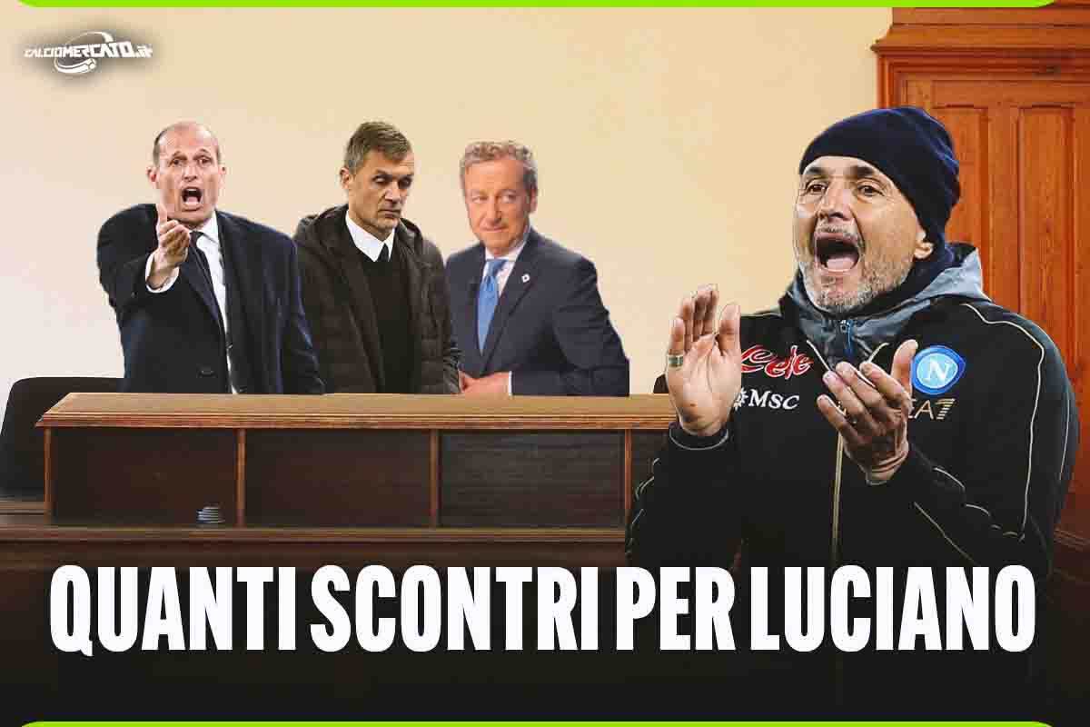 Da Allegri a Maldini, tutti gli scontri di Spalletti