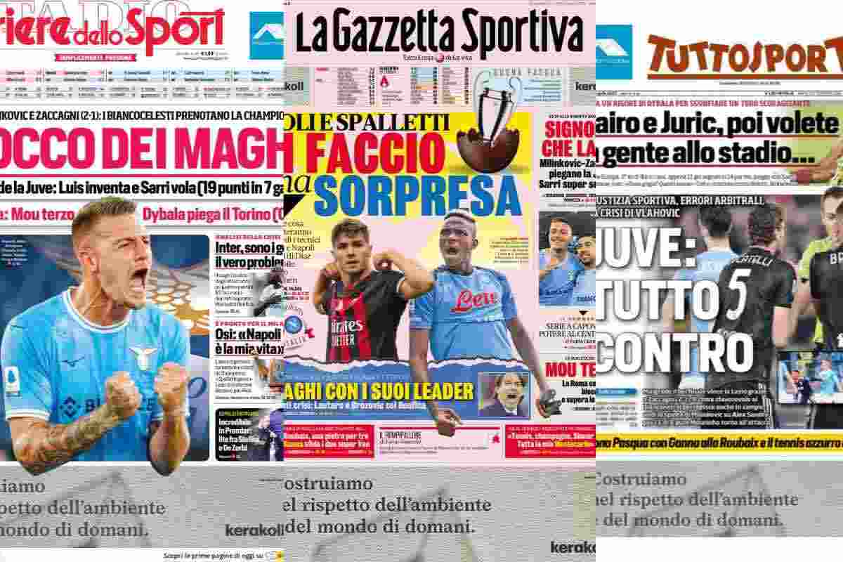 Revista de prensa, las portadas de los diarios deportivos del 9 de abril