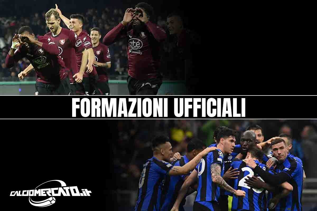 Salernitana-Inter formazioni ufficiali