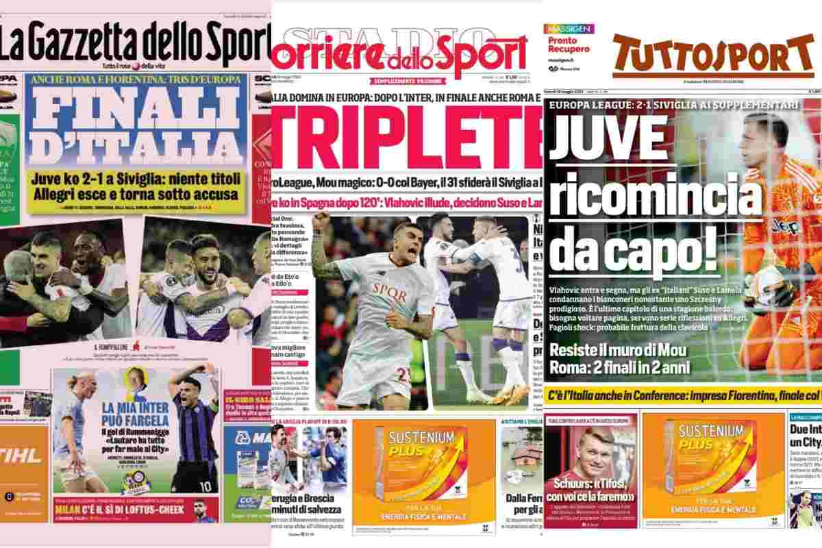 Rassegna stampa prime pagine 19 maggio 2023