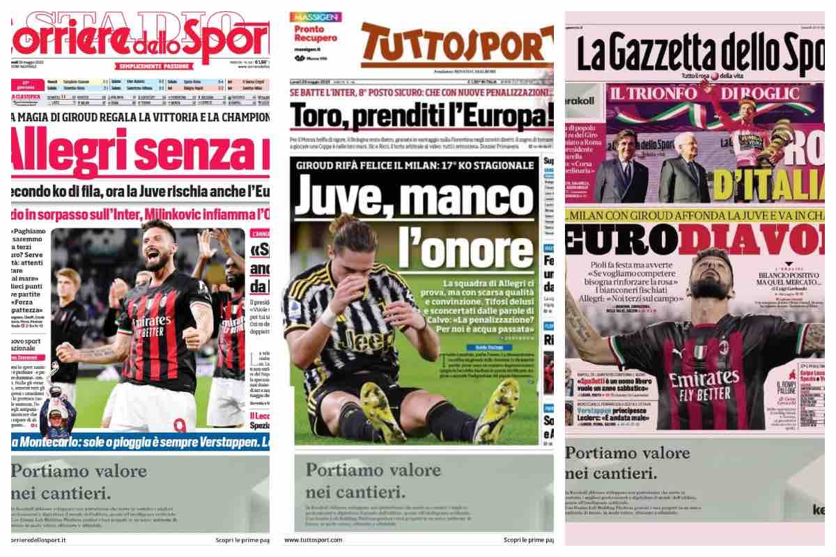 Rassegna stampa, le prime pagine