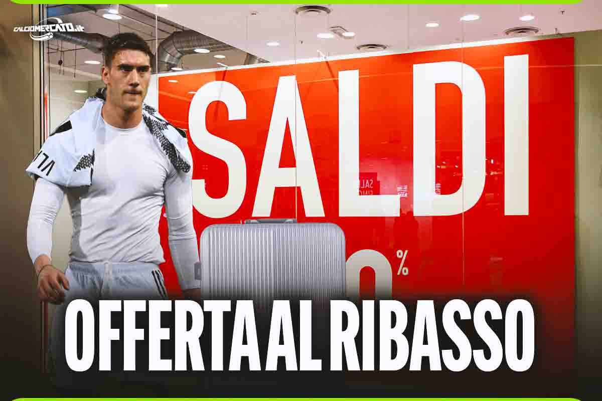 Calciomercato Juventus Vlahovic offerta ribasso Bayern