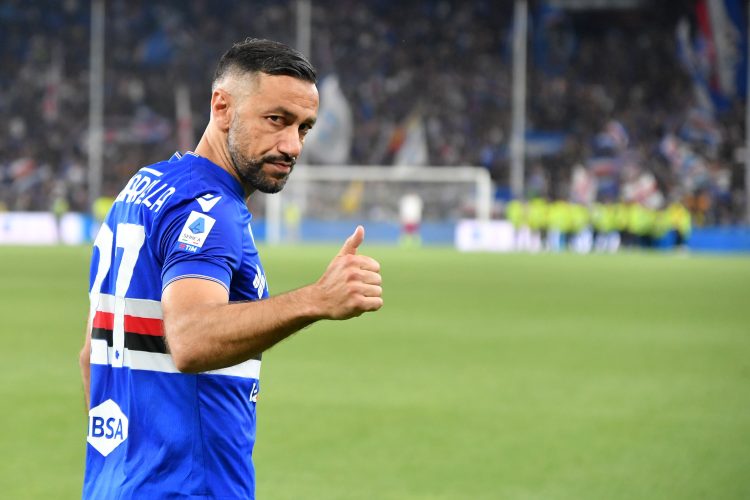 Fabio Quagliarella in lacrime