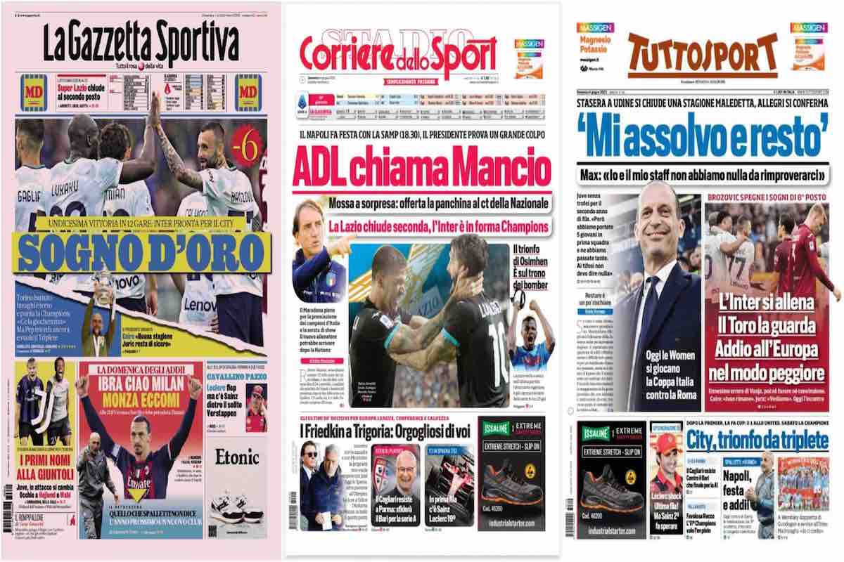 Rassegna stampa, prime pagine del 4 giugno
