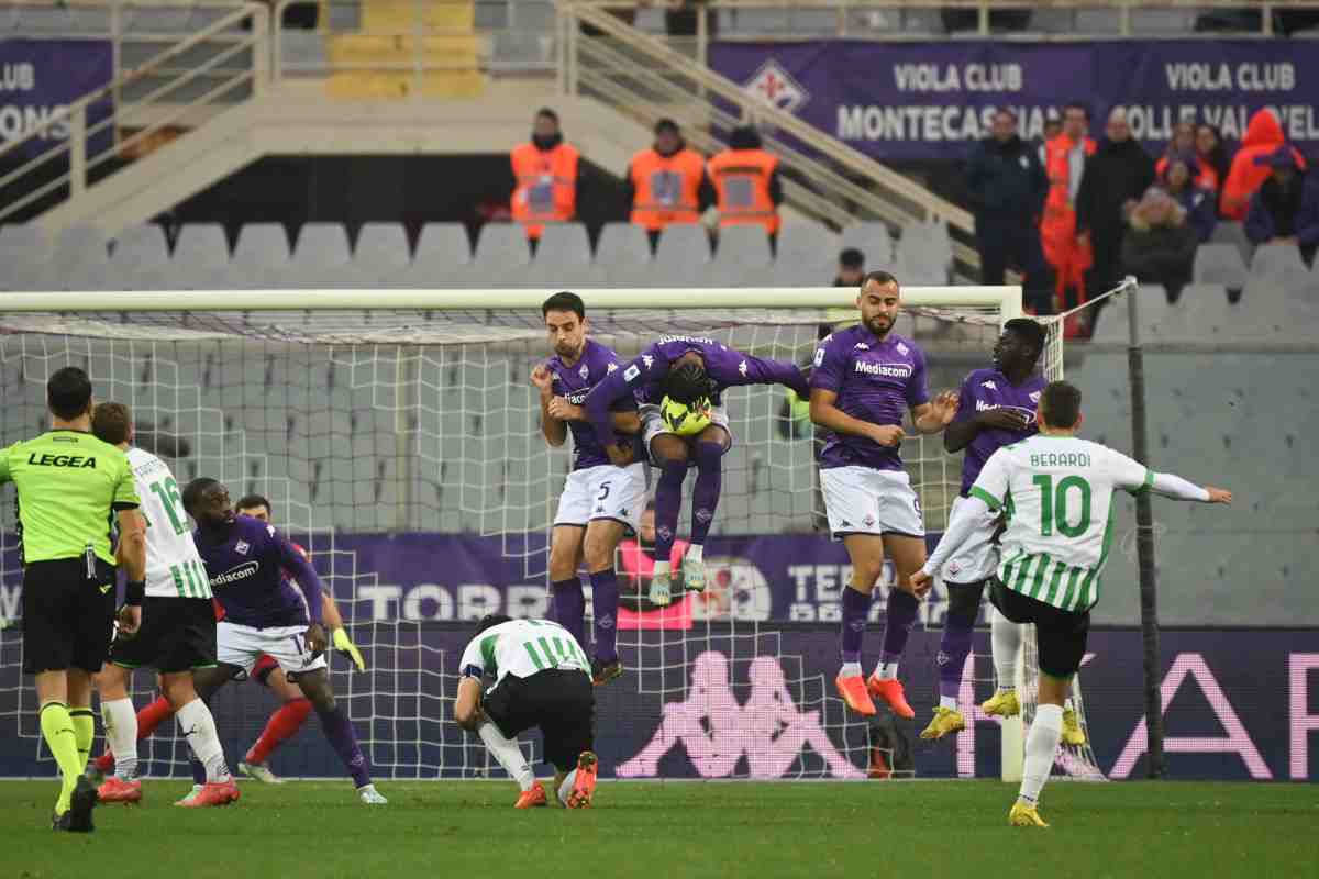 Sassuolo-Fiorentina anticipo giornata 38 Serie A formazioni ufficiali cronaca live diretta