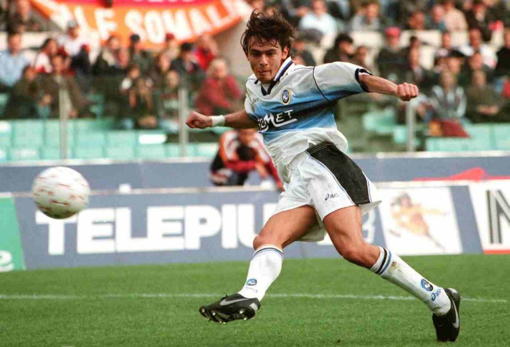 Un giovanissimo Filippo Inzaghi con la maglia dell'Atalanta