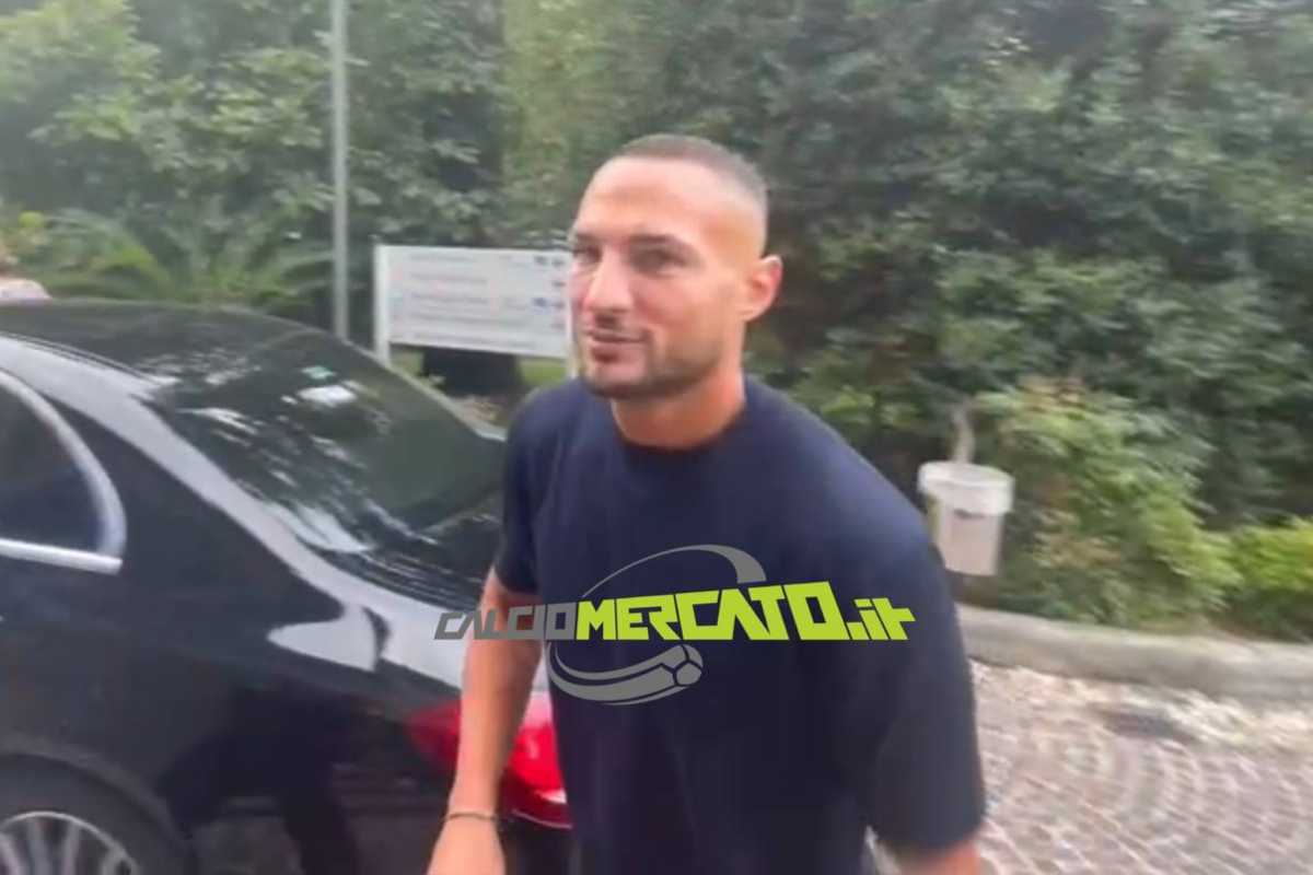 Danilo D'Ambrosio alle visite mediche col Monza