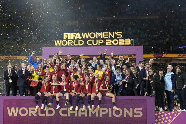 La Spagna femminile festeggia il Mondiale