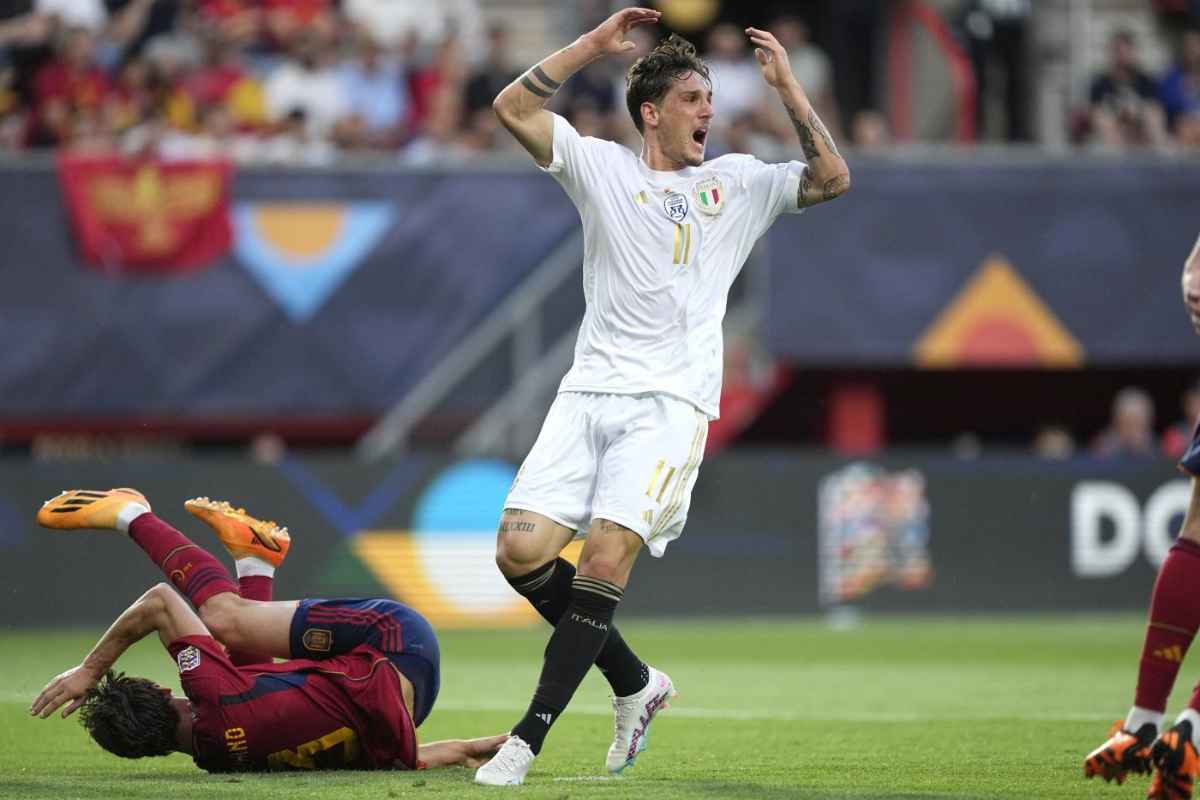 Zaniolo con la maglia della Nazionale