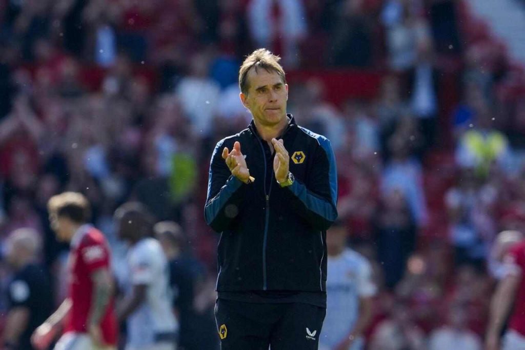 Lopetegui all'epoca della sua esperienza in Inghilterra sulla panchina del Wolverhampton