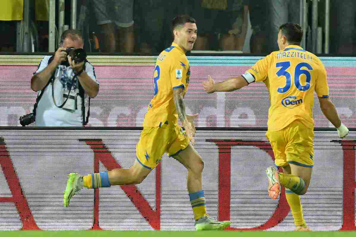 Primo gol in gialloblu per Soulé, Frosinone-Fiorentina 1-1
