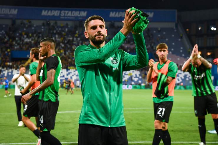Berardi applaude i tifosi