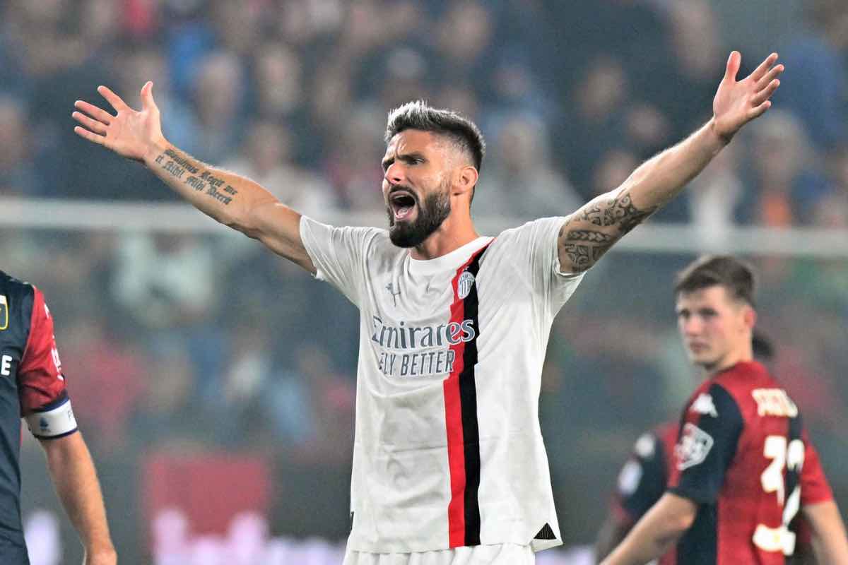 Maignan espulso, Giroud portiere