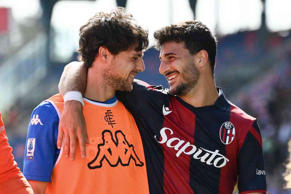 Orsolini a colloquio con Destro