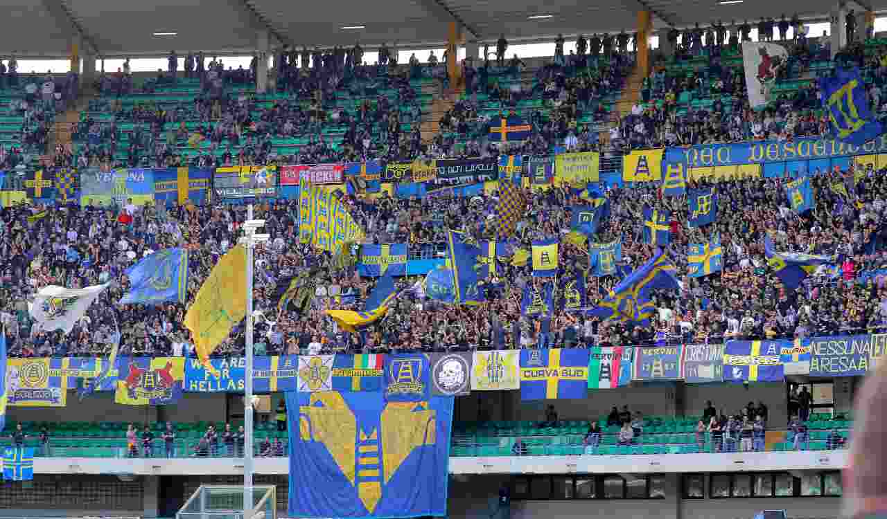 Insulti sugli spalti durante Verona-Napoli
