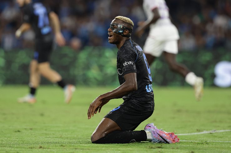 Infortunio Osimhen, comunicato ufficiale del Napoli