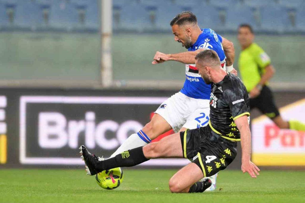 Walukiewicz in tackle su Quagliarella