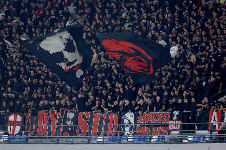 Milan-Udinese, protesta Curva Sud