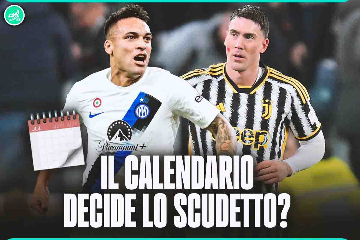 Inter e Juve, la volata al 2024 favorisce i nerazzurri: il calendario  decide lo Scudetto 