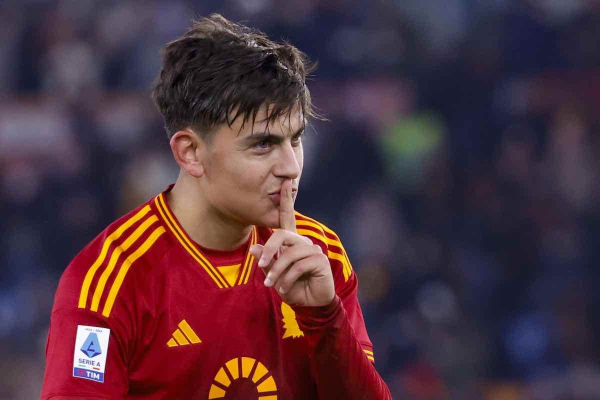 Roma-Udinese, esultanza polemica di Dybala
