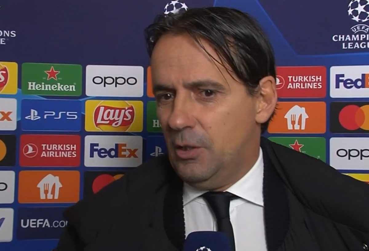 simone inzaghi dopo benfica-inter a sky sport