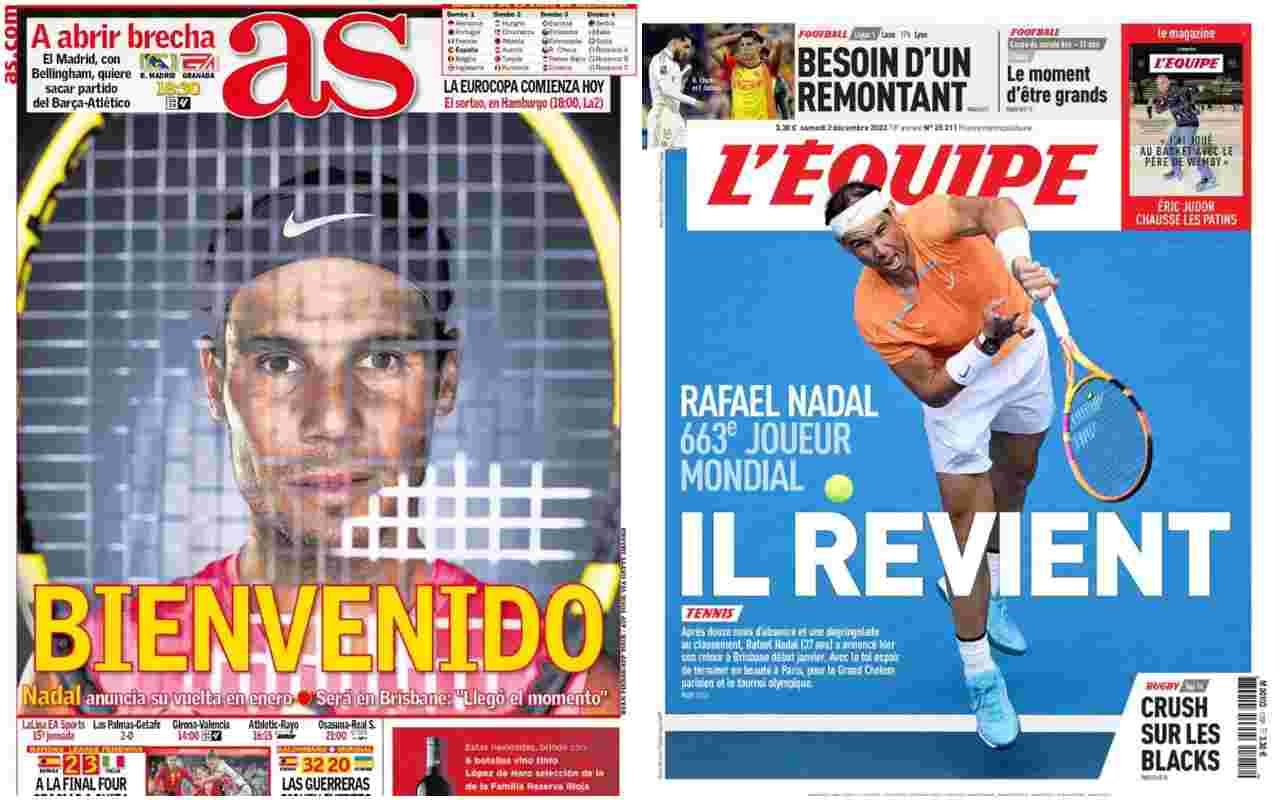 Rassegna stampa, le prime pagine dei quotidiani sportivi esteri del 2 dicembre 2023