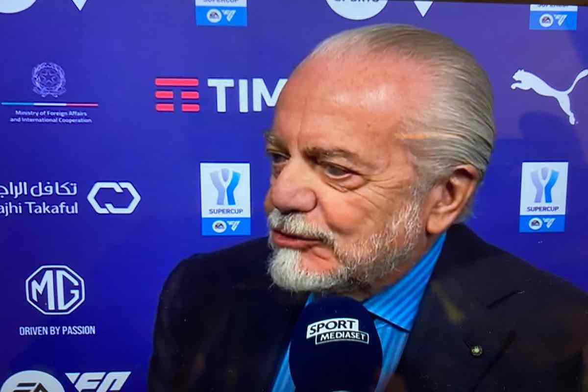 Napoli-Inter: parla De Laurentiis