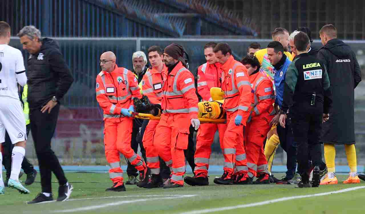 Salernitana, infortunio per Pirola