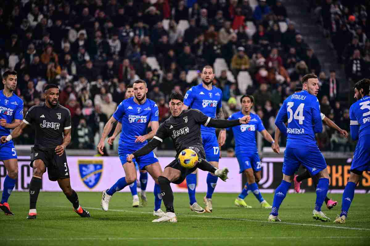 Juventus-Empoli, Vlahovic non si ferma ma non basta