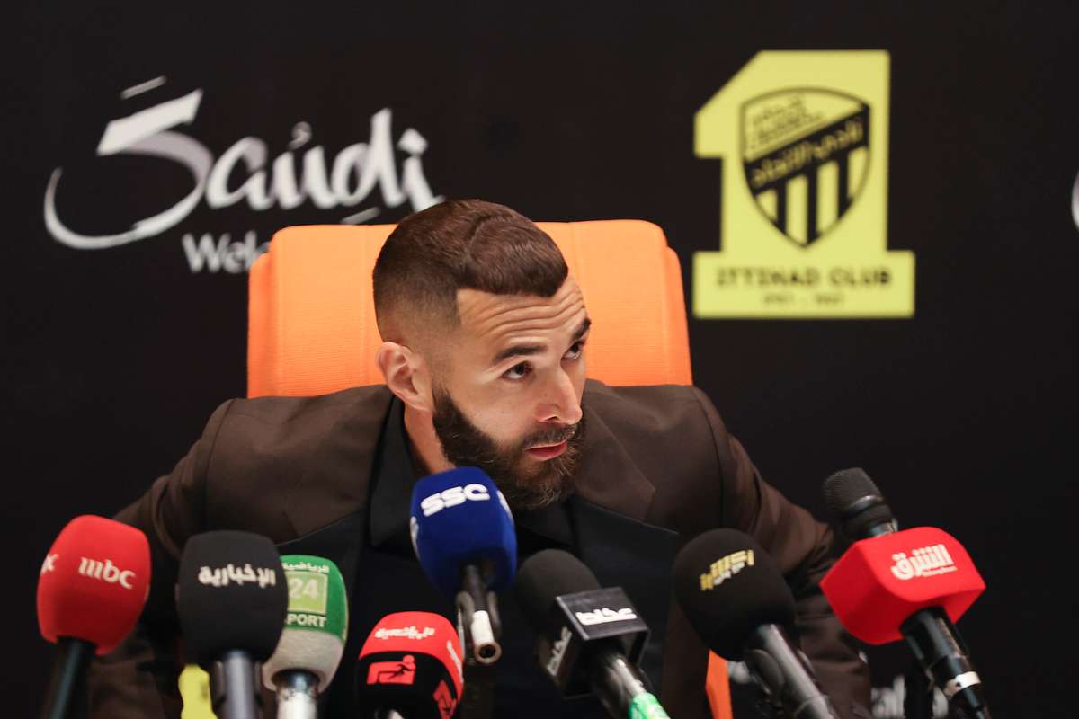 Karim Benzema in conferenza stampa