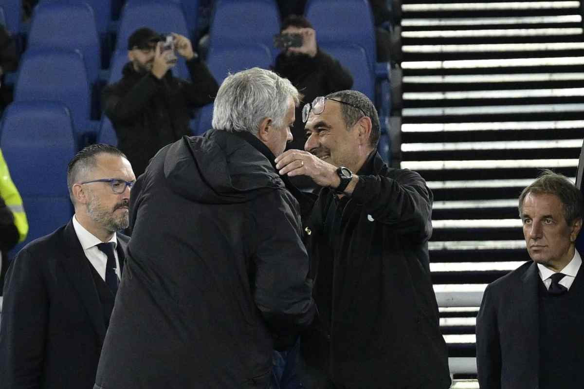 Mourinho e Sarri si salutano