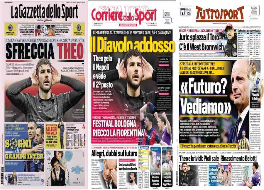 Quotidiani 12 febbraio