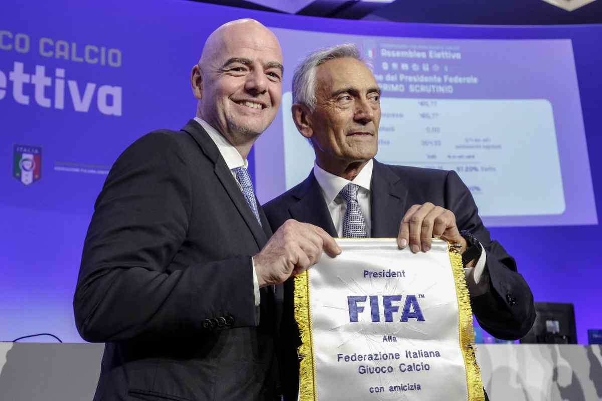 Gianni Infantino e Gabriele Gravina
