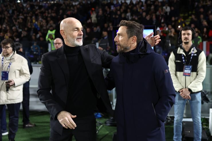 Pioli saluta Di Francesco